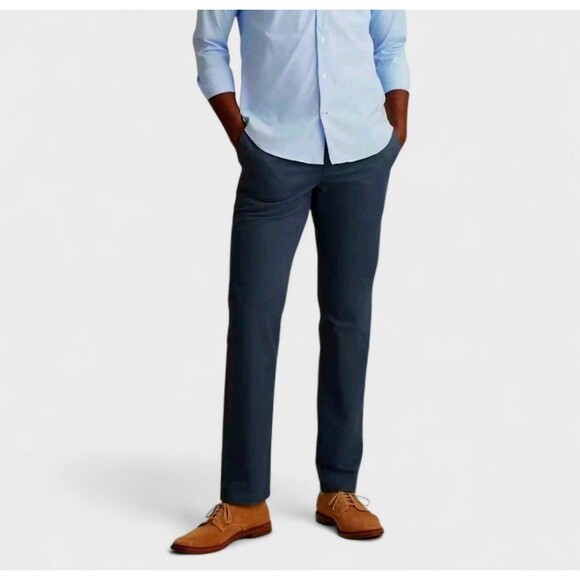 Bonobos Stretch Washed Chino Pants-Blue 40x30 New Casual Preppy Neutral- Skinny - Picture 1 of 11
